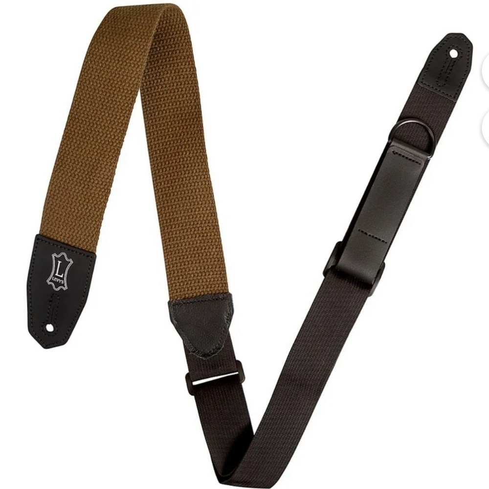 NWT Levy's
Levy's 2 inch Wide Green Cotton RipChord Guitar Strap.